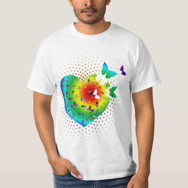 Camiseta Corazón mariposa (Anverso)