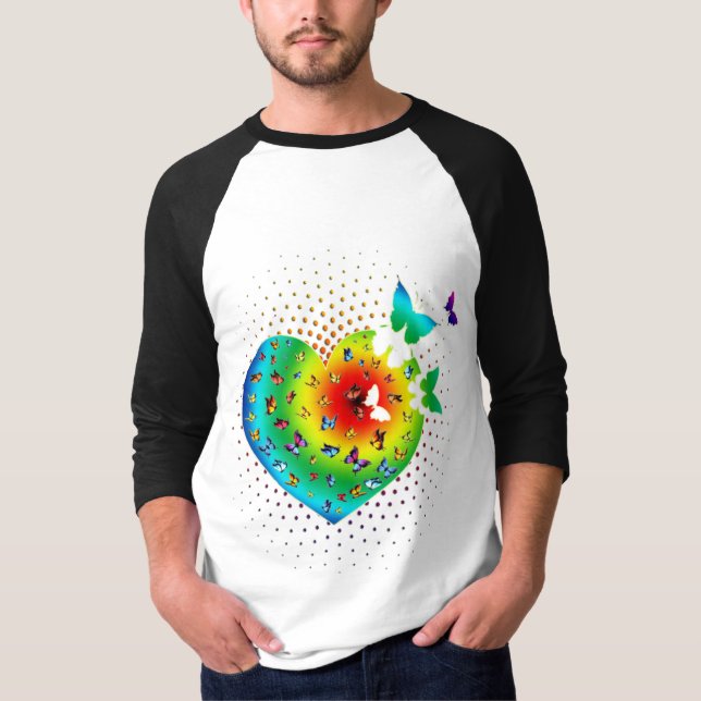 Camiseta Corazón mariposa (Anverso)