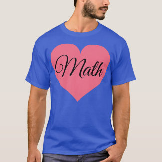 Camiseta corazón matemático