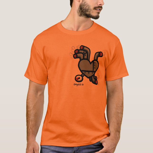 Camiseta corazon mecánico (Anverso)