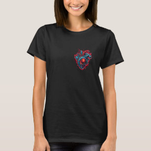 Camiseta Corazón mecánico anatómico ciberpunk cibercorazón