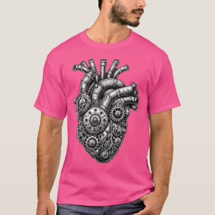 Camiseta Corazón Mecánico de Steampunk