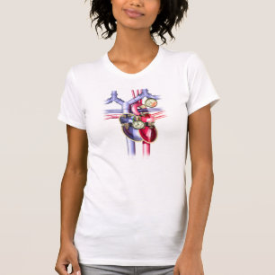 Camiseta Corazón mecánico punky del vapor
