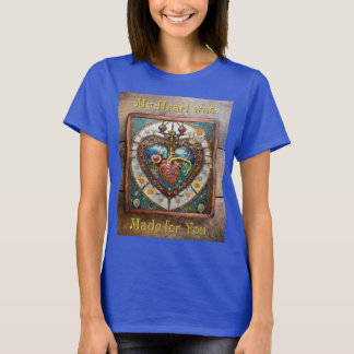 Camiseta Corazón Mecánico Serie Steampunk Anatómico