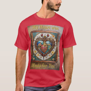 Camiseta Corazón Mecánico Serie Steampunk Anatómico