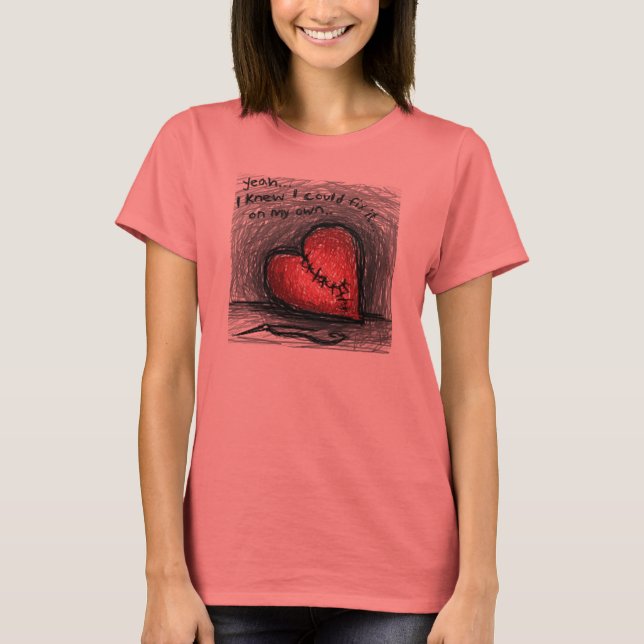 Camiseta Corazón mentido (Anverso)