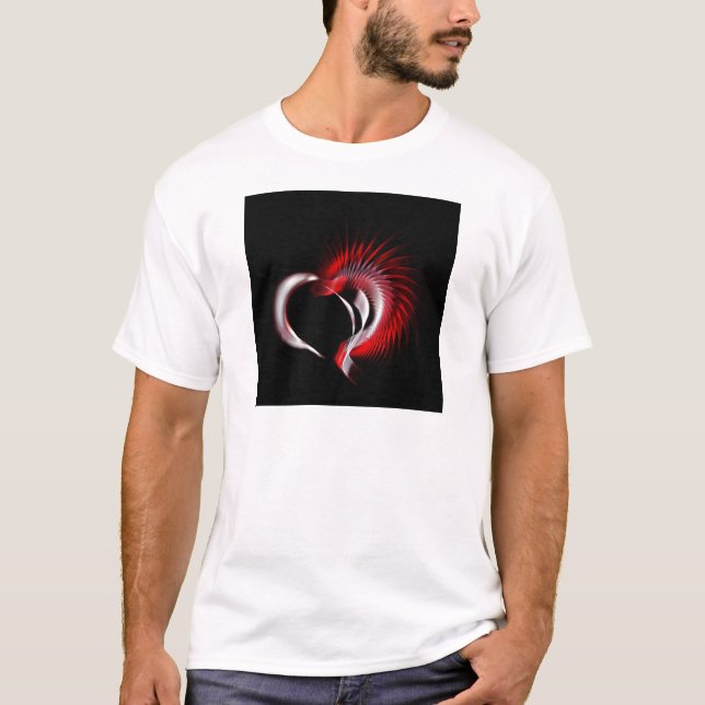 Camiseta Corazón metalizado (Anverso)