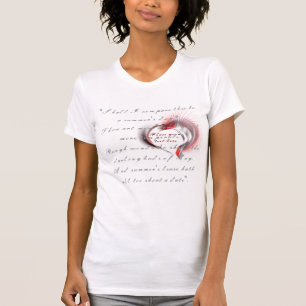 Camiseta Corazón metalizado con el soneto de Shakespeare 18