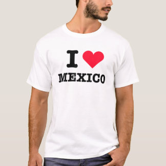 Camiseta Corazón México Blanco Amo México Blanco