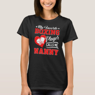 Camiseta Corazón, mi jugador favorito de boxeo me llama nan