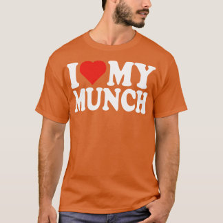 Camiseta Corazón mi Munch Amo mi Munch Munching Lover