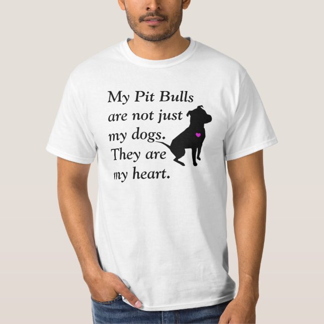 Camiseta Corazón mi pitbull (Anverso)
