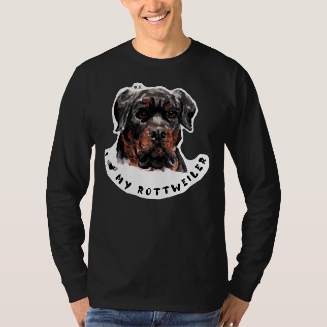 Camiseta Corazón Mi Rottweiler 48 (Anverso)