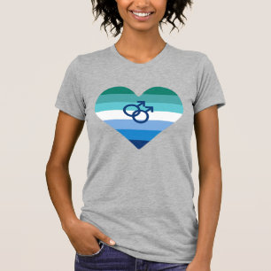 Camiseta Corazón MLM de Azure gay