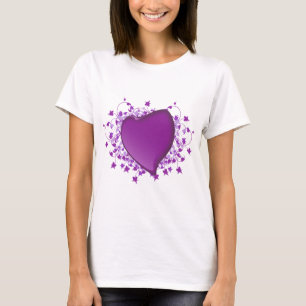 Camiseta Corazón morado