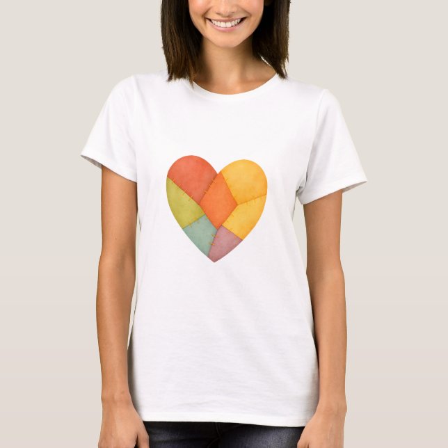 Camiseta Corazón Mosiaco (Anverso)