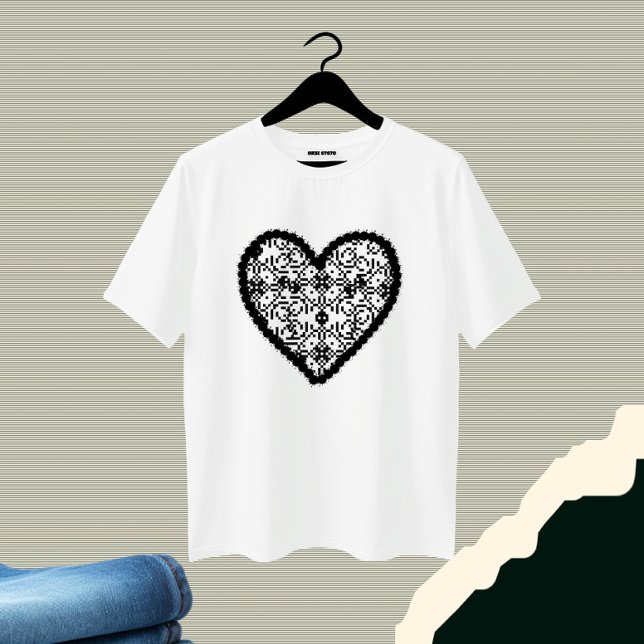 Camiseta Corazón negro (Subido por el creador)
