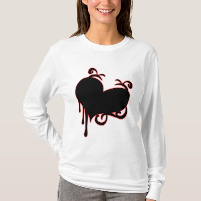 Camiseta Corazón negro (Anverso)