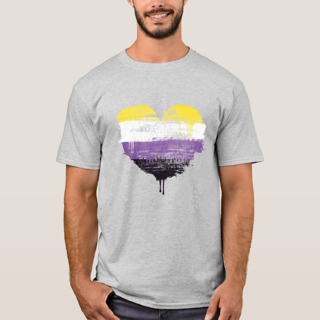 CAMISETA CORAZÓN NO BINARIO (Anverso)