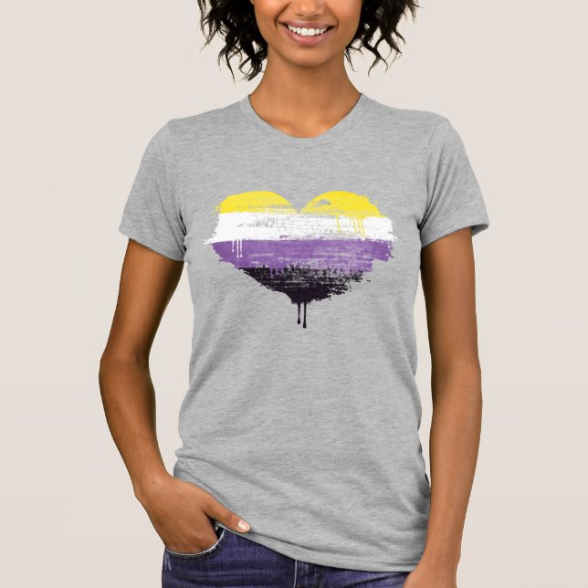 CAMISETA CORAZÓN NO BINARIO (Anverso)