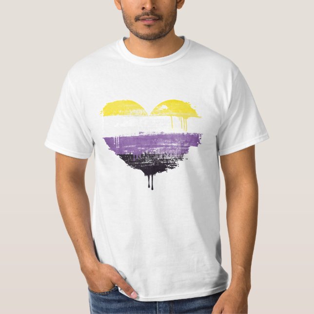 CAMISETA CORAZÓN NO BINARIO (Anverso)