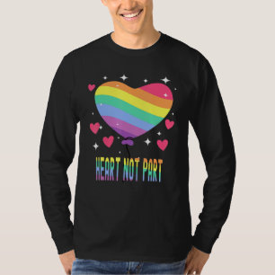 Camiseta Corazón No Parte Bandera Pansexual Bandera Corazón