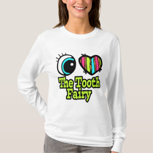 Camiseta Corazón Ojo Brillante Me Encanta El Hada Diente