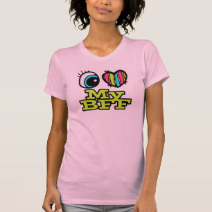 Camiseta Corazón Ojo Brillante Me Encanta Mi BFF