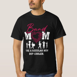 Camiseta Corazón Orgullosa De La Banda Mamá Como Una Madre 