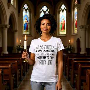 Camiseta Corazón Oyente de la Quietud de la Creaci