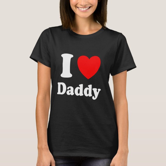 Camiseta Corazón Papi Amo Papi Larga Manga (Anverso)
