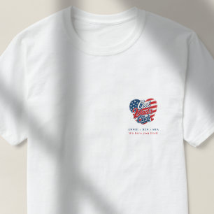 Camiseta Corazón Patriótico del Club de Papás Geniales Pers