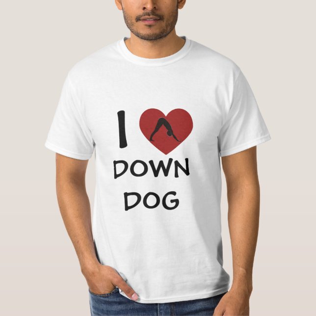 Camiseta Corazón Perro - Camisas de yoga (Anverso)