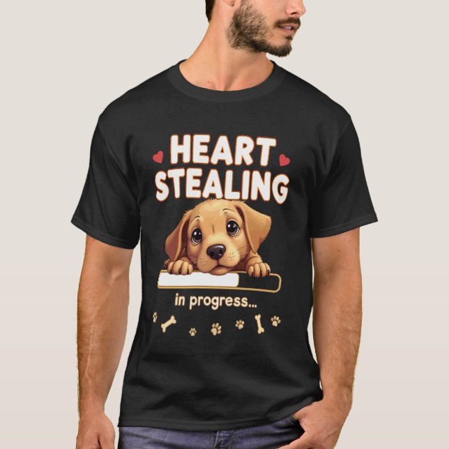 Camiseta Corazón Perro Pointer Húngaro Regalo Divertido Viz (Anverso)