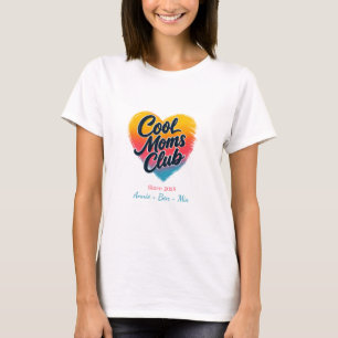 Camiseta Corazón personalizado del "Club de Madres Geniales