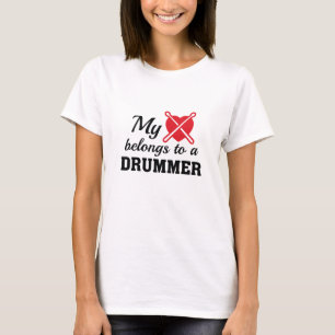 Camiseta Corazón Pertenece Baterista