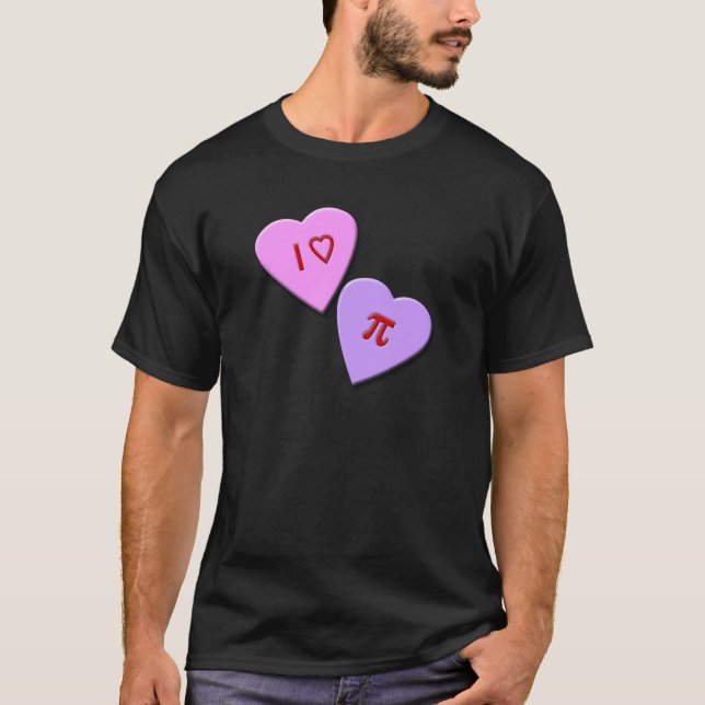 Camiseta Corazón Pi Candy Hearts (Anverso)