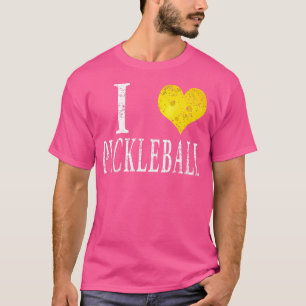 Camiseta Corazón Pickleball Me Encanta El Pickleball