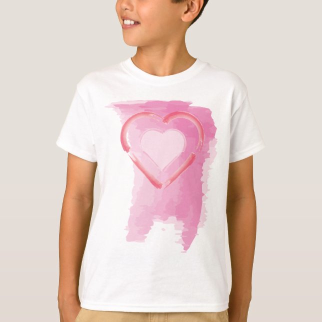 Camiseta Corazón pintado (Anverso)