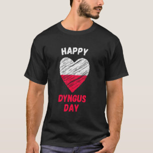 Camiseta Corazón polaco feliz día Dyngus Polska Polonia