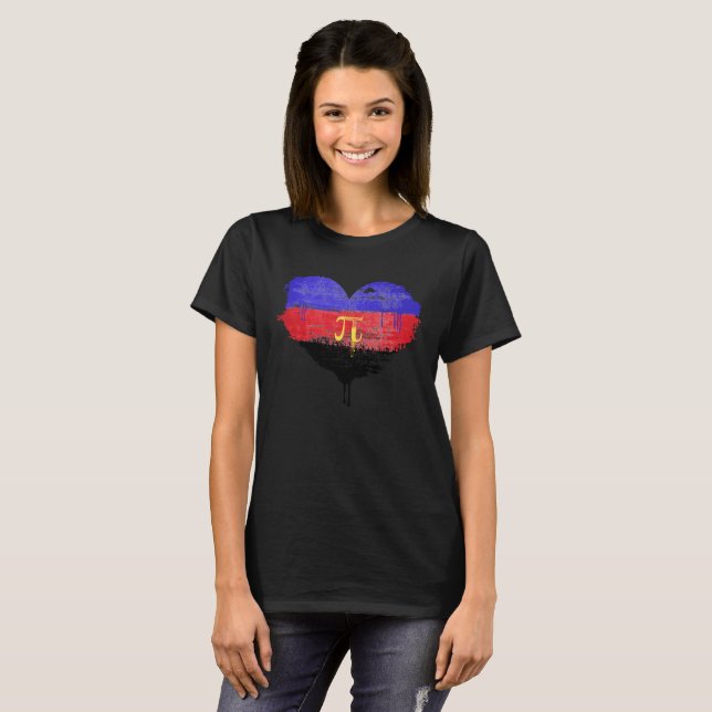 CAMISETA CORAZÓN POLIAMORITARIO - AMOR POLIAMORIO - SÍMBOLO (Anverso completo)