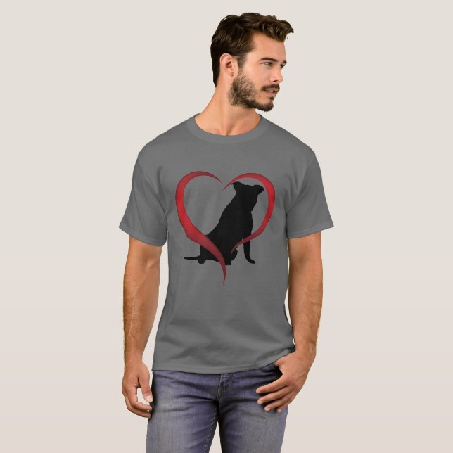 Camiseta Corazón por completo de "Pitties " (Anverso completo)