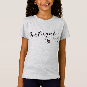 Camiseta Corazón portugués de la bandera, Portugal