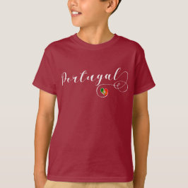 Camiseta Corazón portugués de la bandera, Portugal