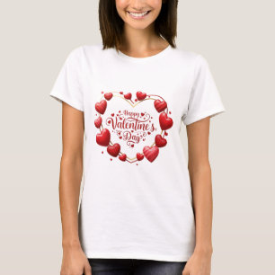 Camiseta Corazón puro: ¡Feliz Día de San Valentín diseño de