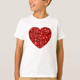 Camiseta Corazón purpurina