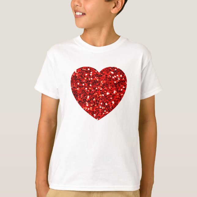 Camiseta Corazón purpurina (Anverso)