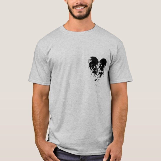 Camiseta Corazón quebrado - alas del ángel (Anverso)