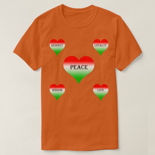 CAMISETA CORAZÓN RESPETO AMOR LOYALTY MIX 3 SAMER BRASIL (Diseño del anverso)