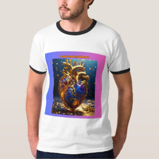 Camiseta corazón resplandeciente